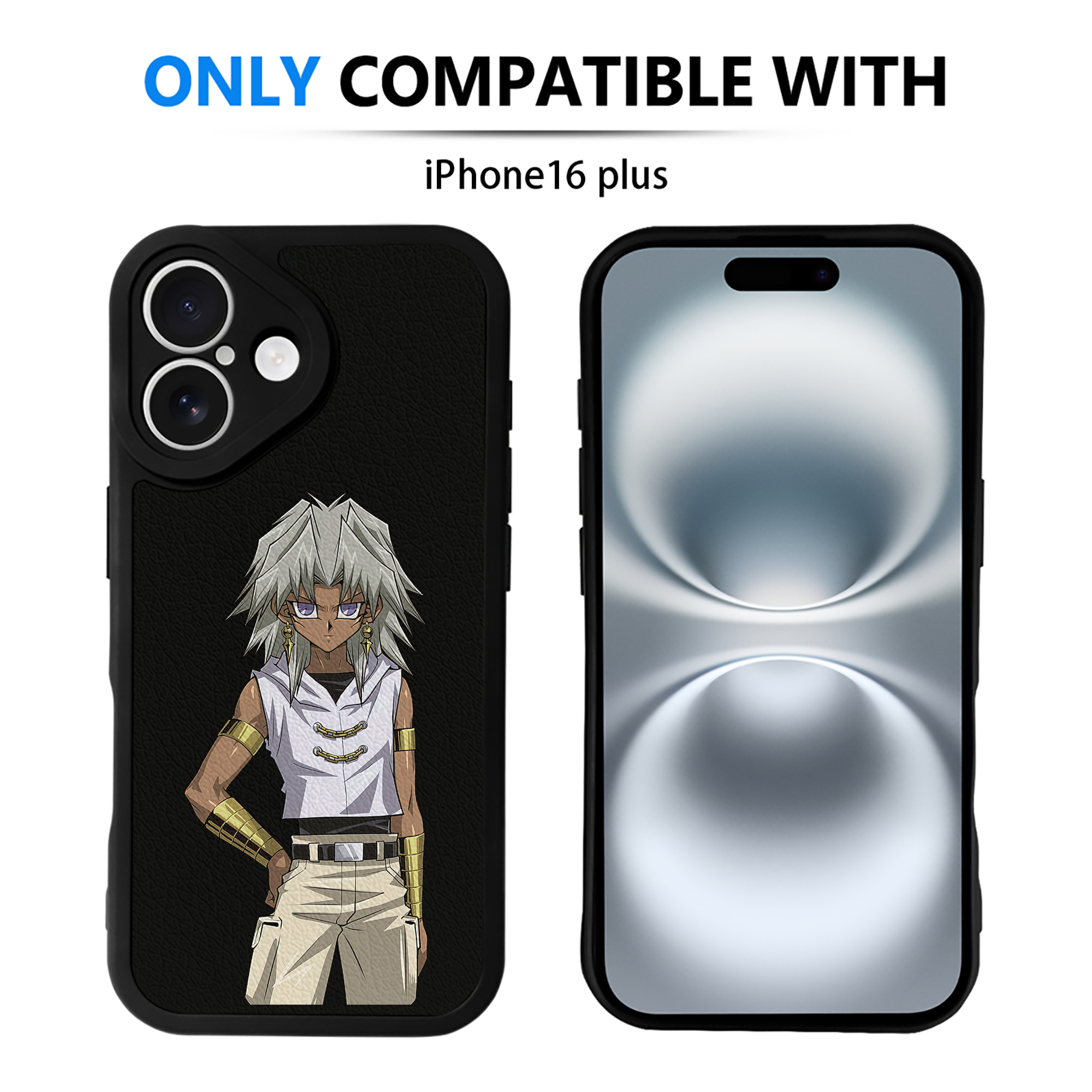 遊☆戯☆王 Yu-Gi-Oh! 【iPhone 16シリーズ対応】シリコンスマホケース（レザー調） 材質：シリコン